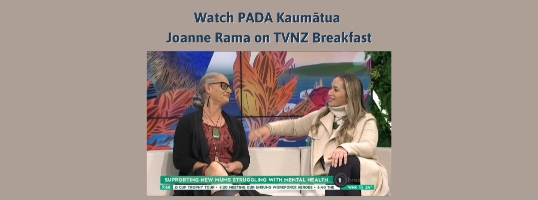 Watch PADA Kaumātua Joanne Rama on TVNZ Breakfast