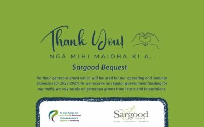 Thank you to Sargood Bequest