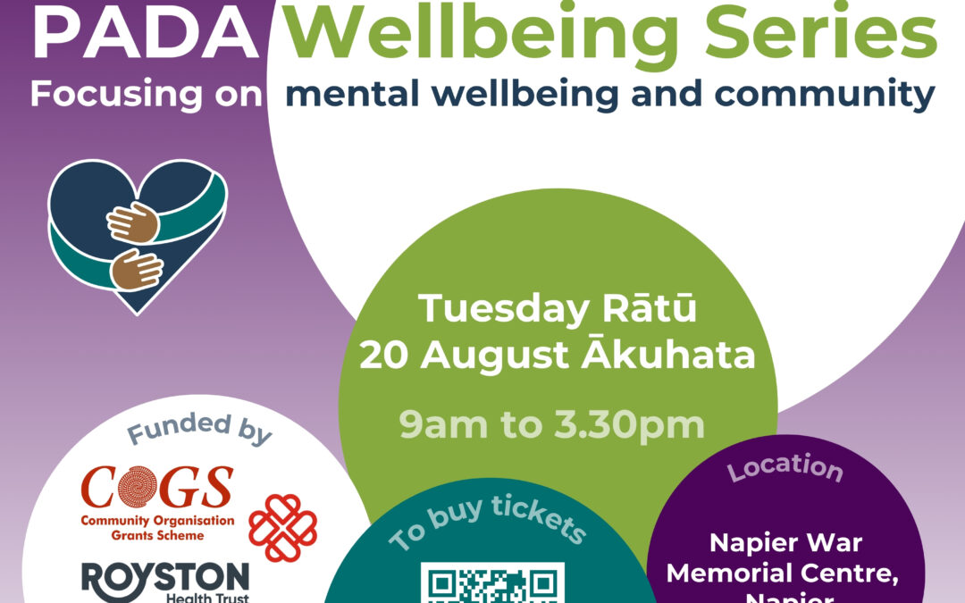 PADA Wellbeing Seminar – Napier – 20 August